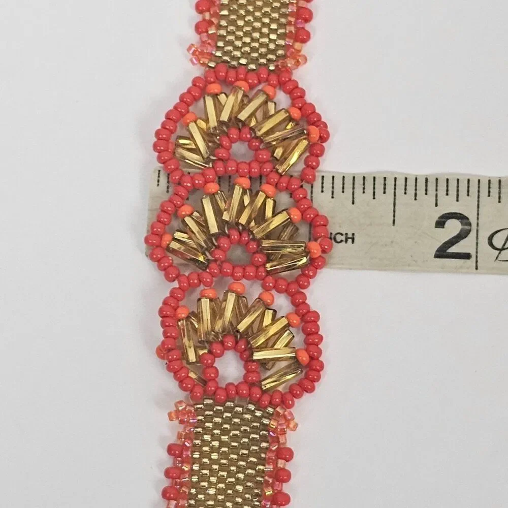Hand Crafted gold red